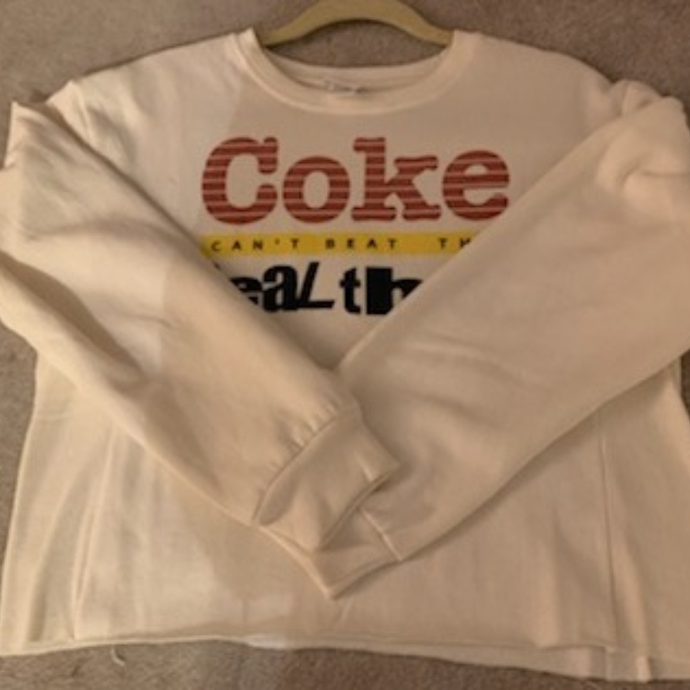 Coke cant beat the real thing cropped sweatshirt - Picture 2 of 6